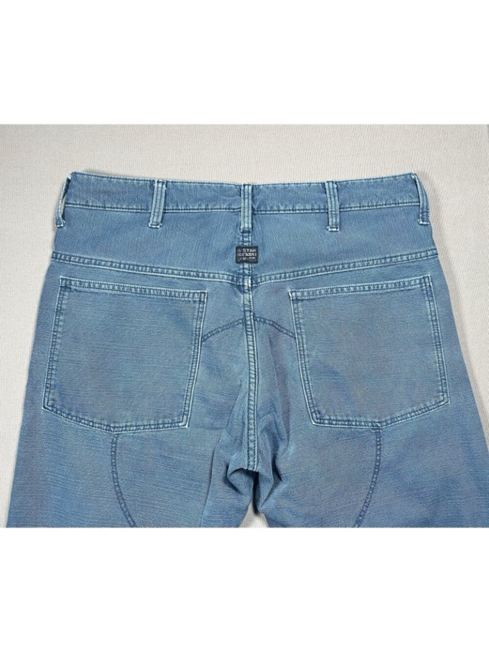 G-Star Raw 5620 Elwood 3D 96 Innovation Regular Blue Canvas Pants - Men 32 X 32 - Picture 12 of 16